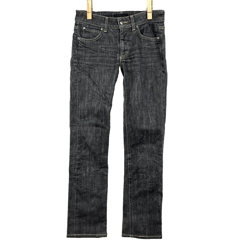 Acne Studios Action Jeans Women 28x27* Black Dark Wash Denim Low Rise Streetwear